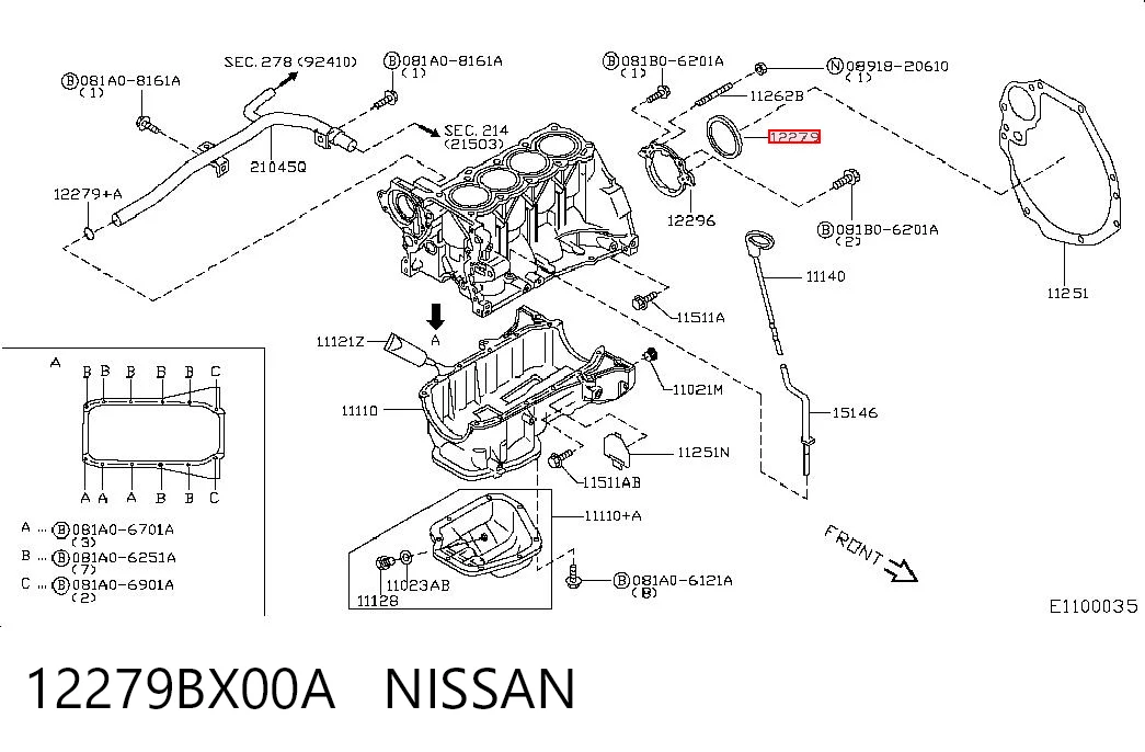 12279BX00A Nissan/Infiniti