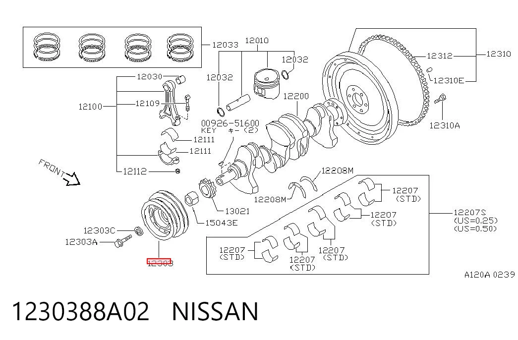 Dámper para Nissan Primera  P10