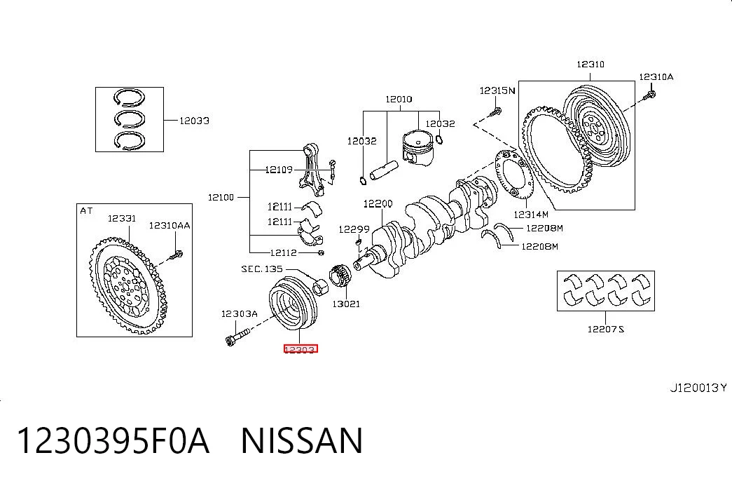 Comprar Polea del cigüeñal Nissan Almera B10RS a bajo precio
