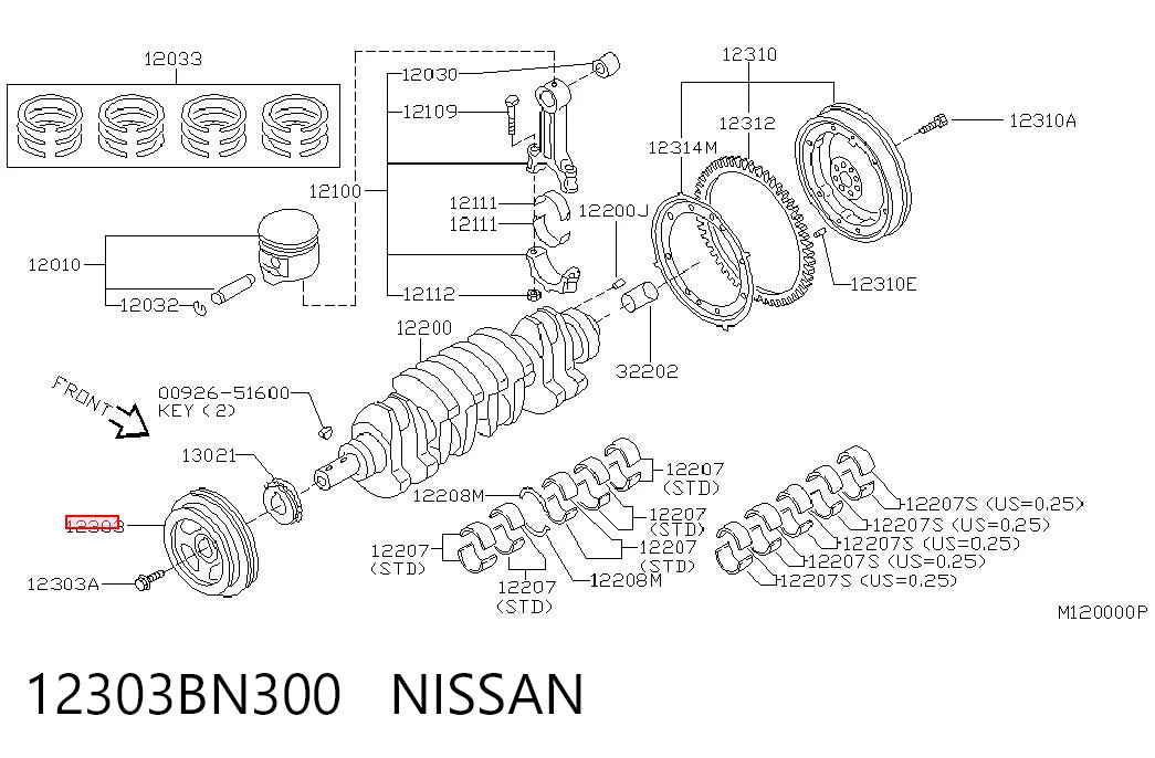 12303BN300 Nissan/Infiniti