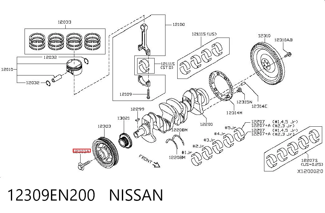 12309EN200 Nissan/Infiniti