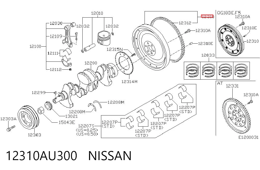12310AU300 Nissan/Infiniti