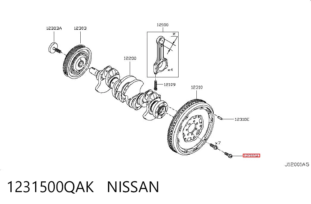 1231500QAK Nissan/Infiniti