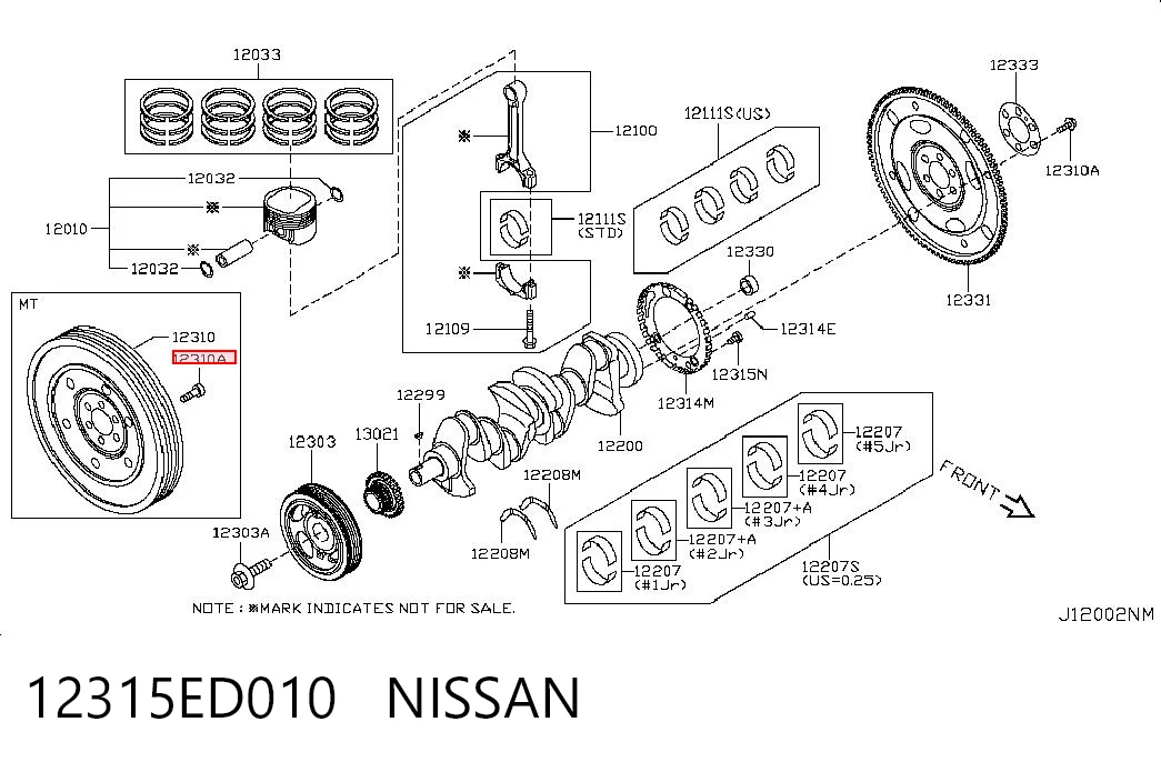 12315ED010 Nissan/Infiniti