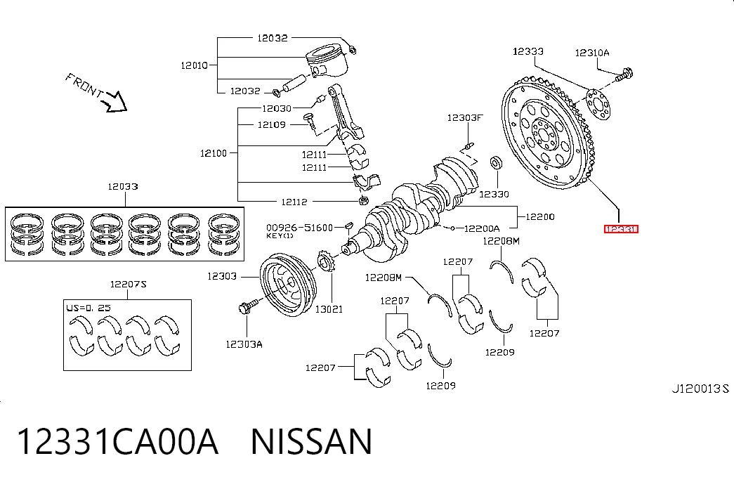 12331CA00A Nissan/Infiniti