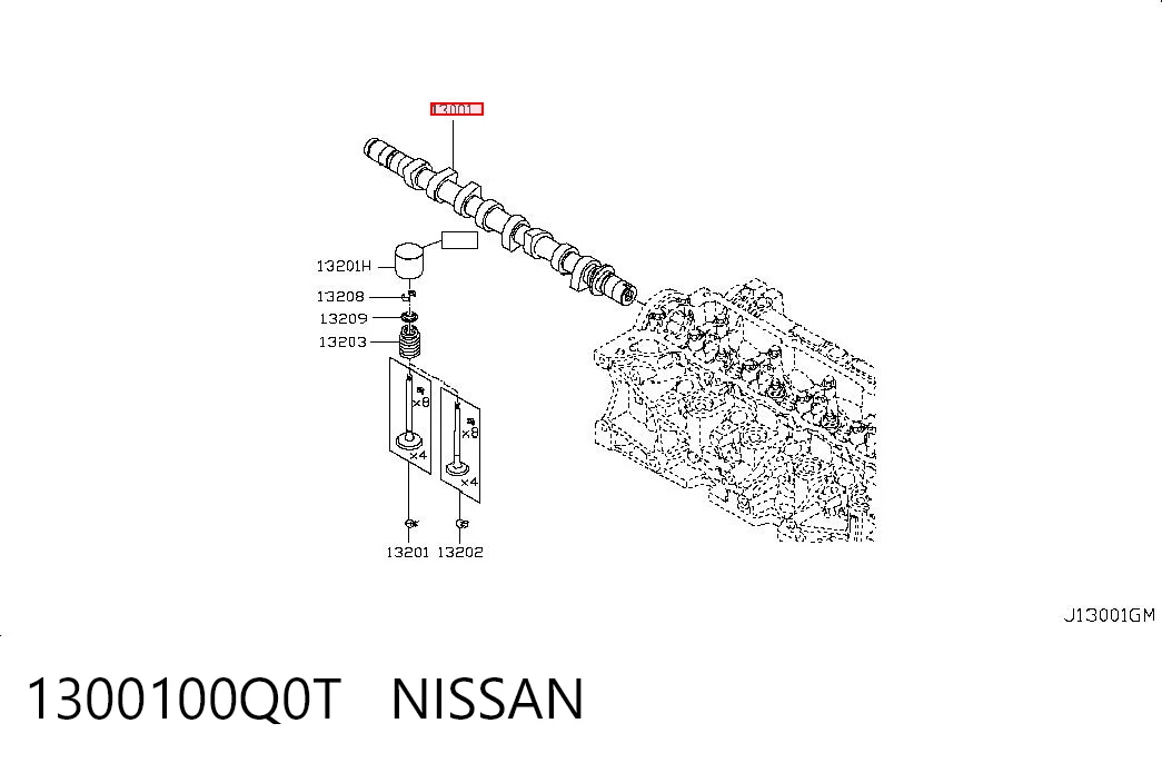 Comprar Árbol de levas Nissan Qashqai I J10 a bajo precio