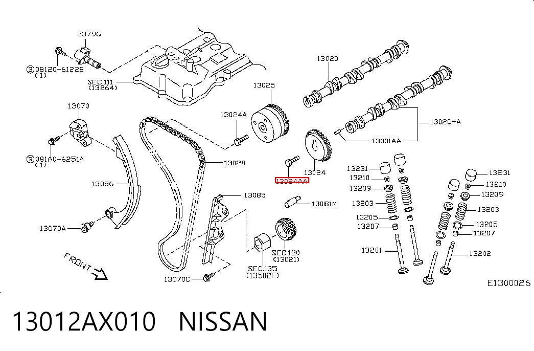 13012AX010 Nissan/Infiniti