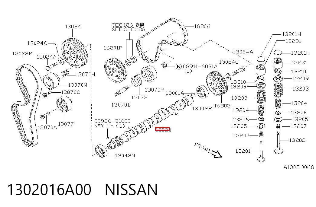 Kit árbol de levas para Nissan Sunny II N13