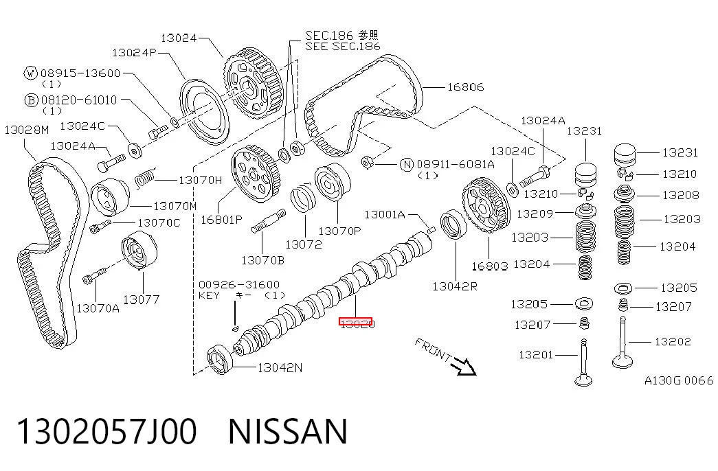 Kit árbol de levas para Nissan Sunny III N14
