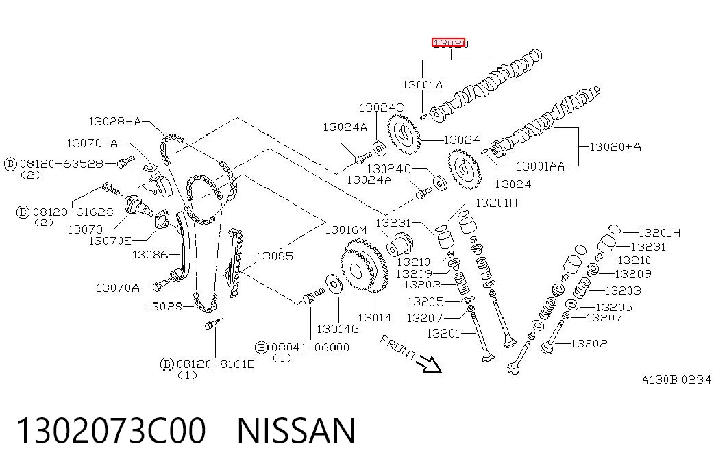Comprar Árbol de levas de admisión Nissan Primera WP11 a bajo precio
