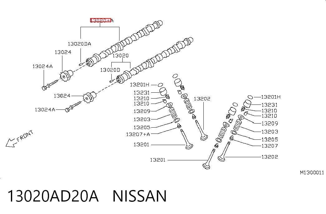 Comprar Árbol de levas de entrada Nissan Navara NP300 III D40