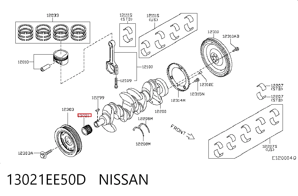 13021EE50D Nissan/Infiniti