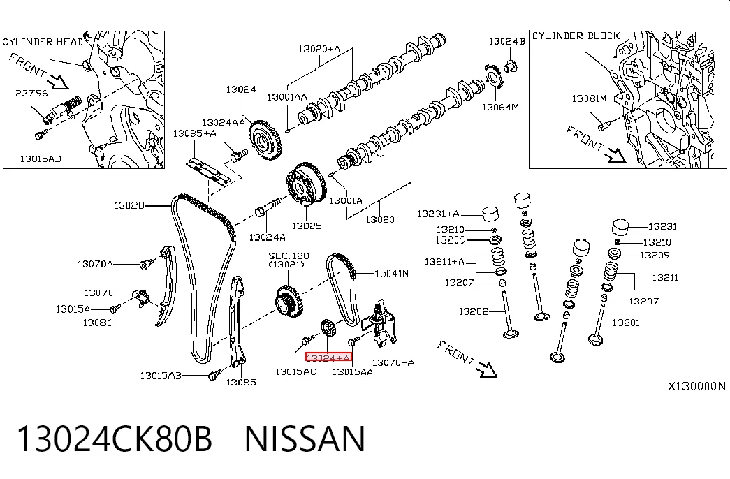 13024CK80B Nissan/Infiniti
