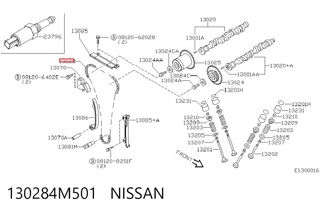 Cadena de motor para Nissan Primera  P11