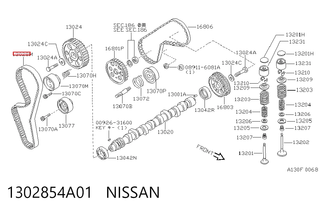1302854A01 Nissan/Infiniti