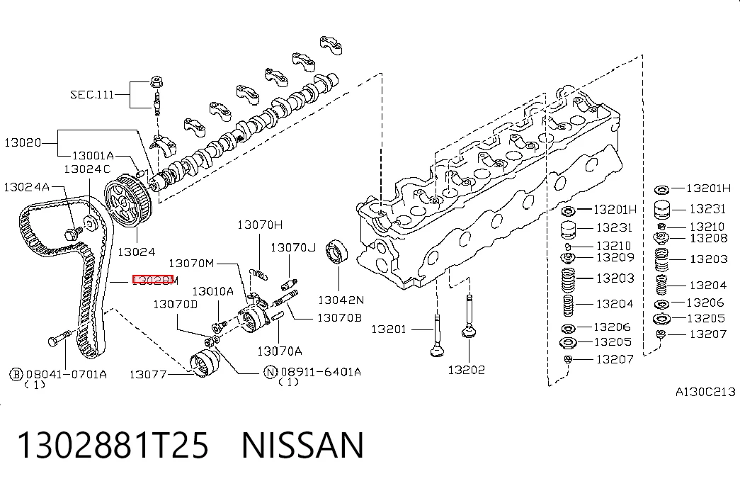 Correa de distribución para Nissan Patrol  (Y61)