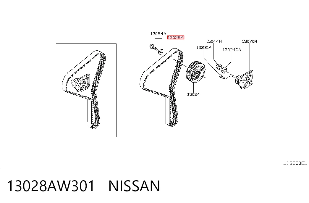 Correa de distribución Nissan Primera 