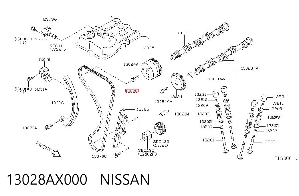 13028AX000 Nissan/Infiniti