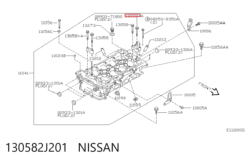 130582J201 Nissan/Infiniti
