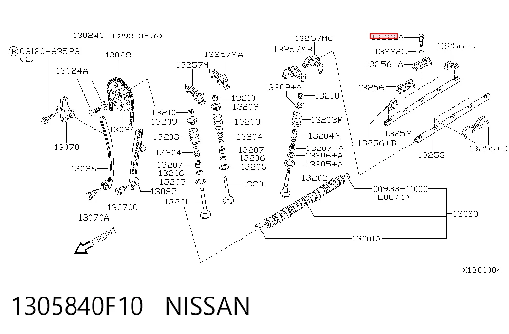 1305840F10 Nissan/Infiniti