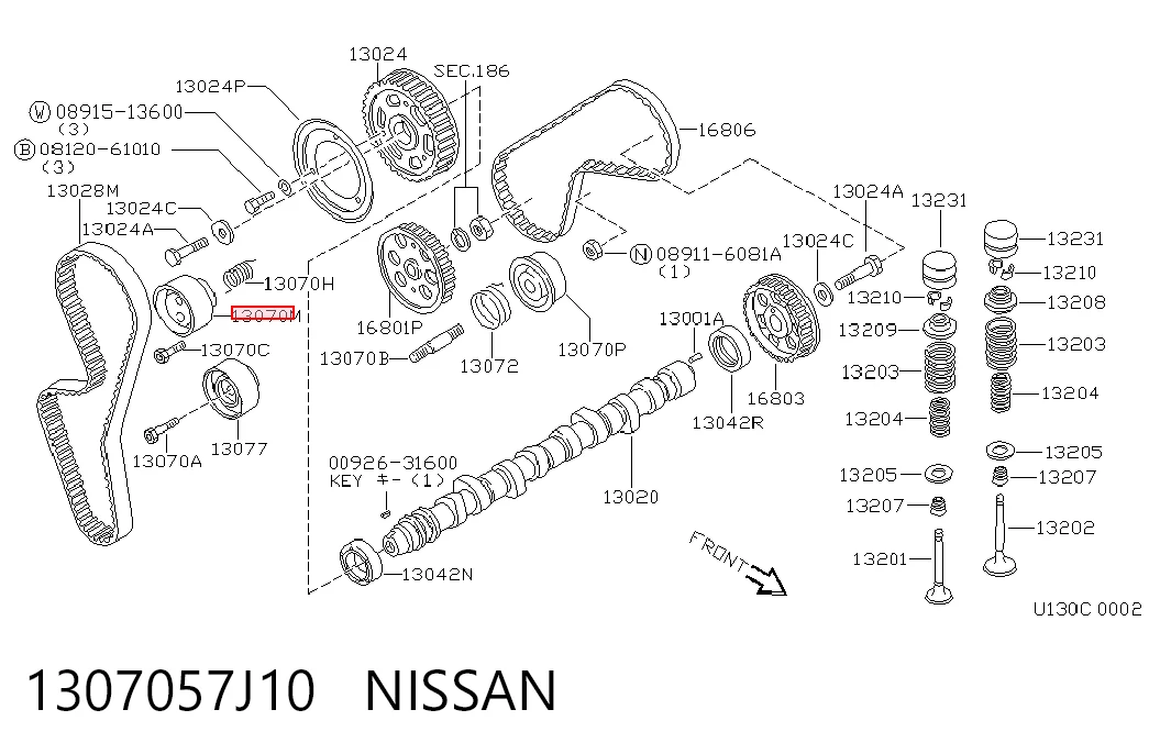 1307057J10 Nissan/Infiniti