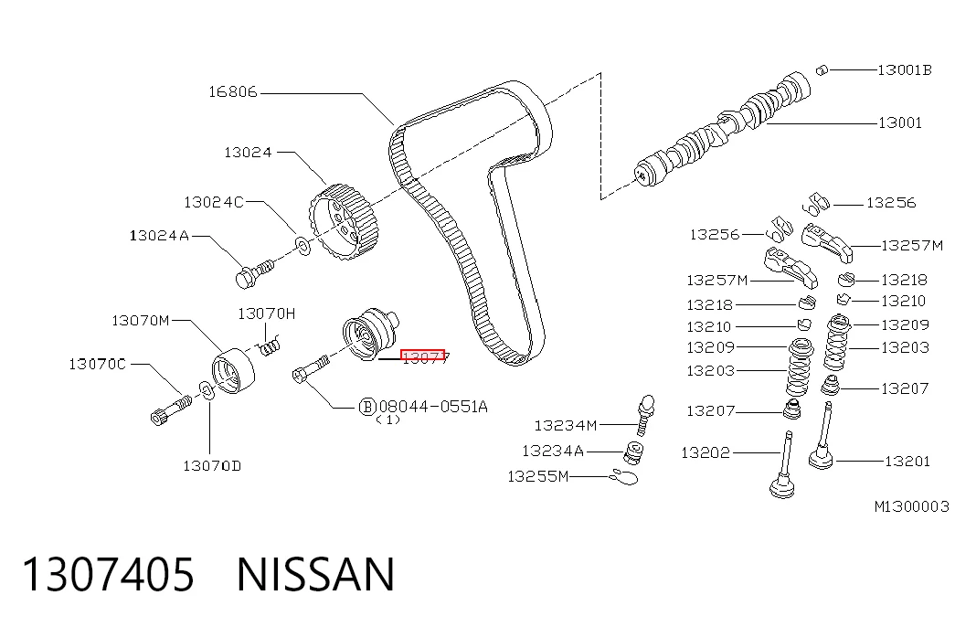  Polea correa distribución Nissan Vanette 
