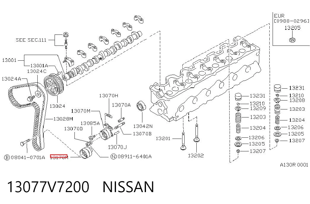 Polea correa distribución Nissan Patrol 
