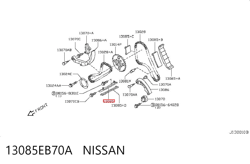 Comprar Tensor inferior de la cadena de distribución Nissan Navara D40 a bajo precio