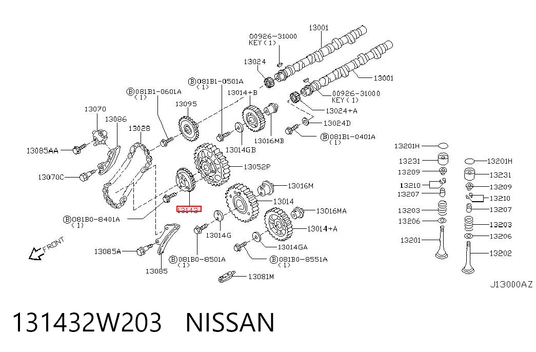 Ajustador árbol de levas  Nissan Terrano II SUV (R20) (1993 - 2006) precio, desde 96,17 EUR