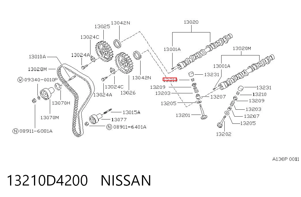 13210D4200 Nissan/Infiniti