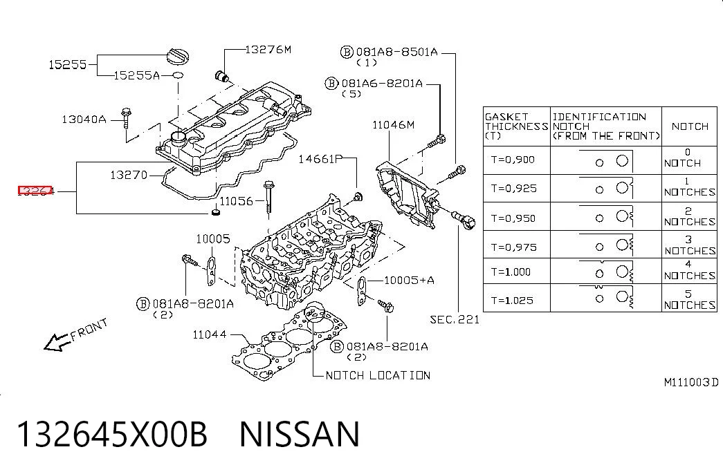 Tapa de culata para Nissan Navara NP300 III D40