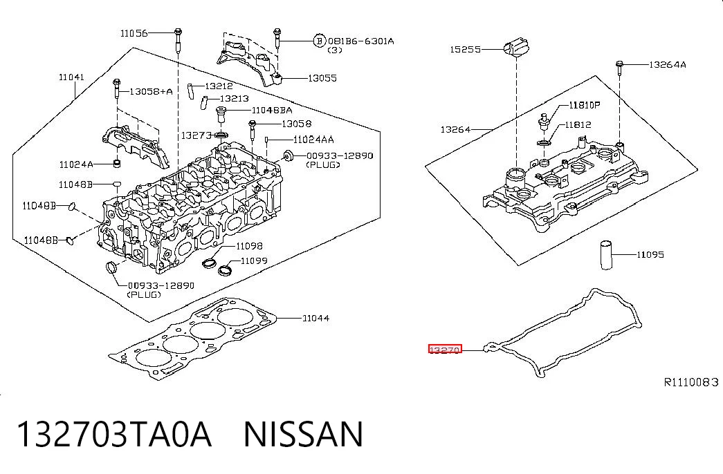 132703TA0A Nissan/Infiniti Junta de balancínes