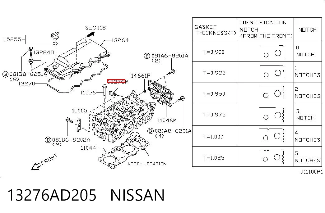 13276AD205 Nissan/Infiniti