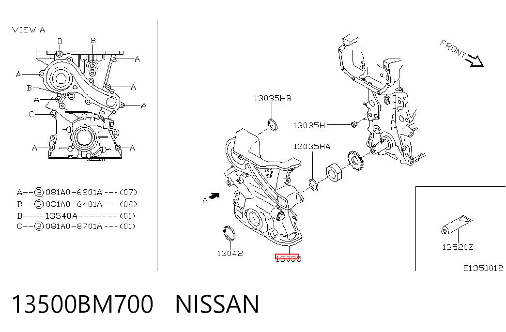 13500BM700 Nissan/Infiniti