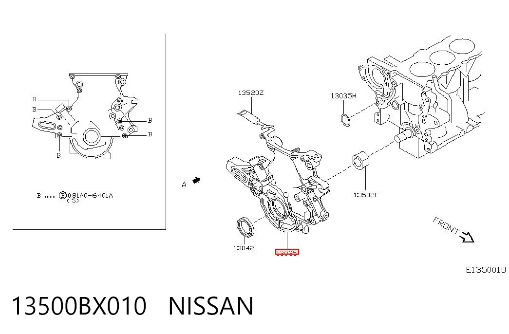 13500BX010 Nissan/Infiniti