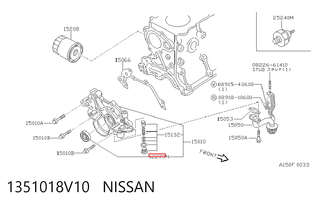 N2210 Musashi Retén del cigüeñal frontal