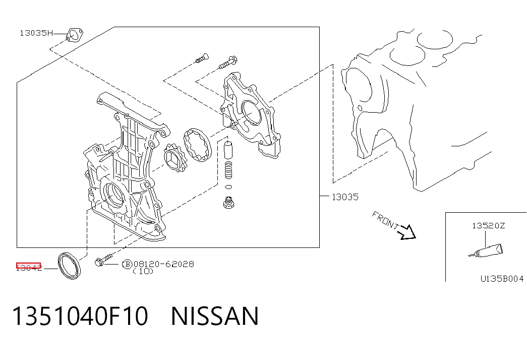1351040F10 Nissan/Infiniti