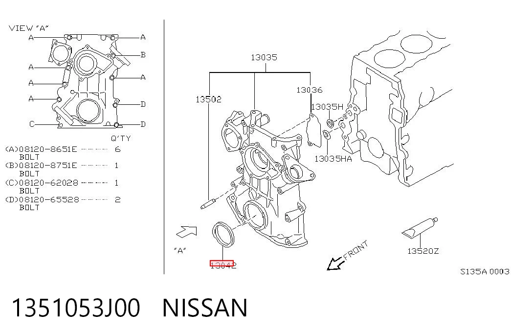 1351053J00 Nissan/Infiniti