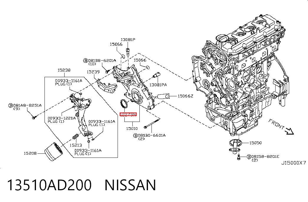 13510AD200 Nissan/Infiniti