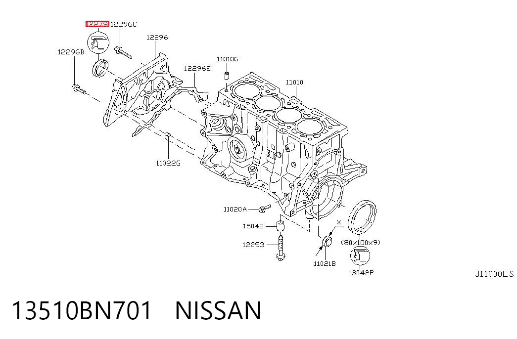 Retén del cigüeñal frontal para Renault Clio III BR01, CR01