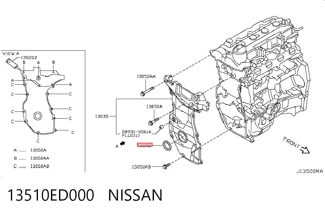 13510ED000 Nissan/Infiniti