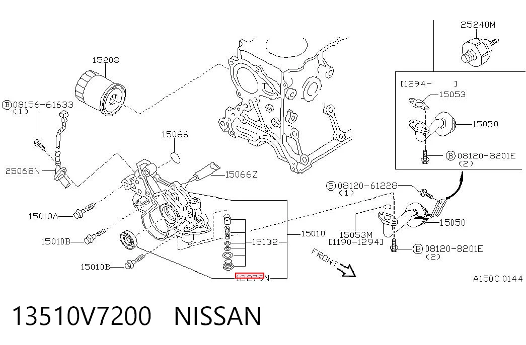 Retén de cigüeñal frontal Nissan Sunny II desde 4,60 €