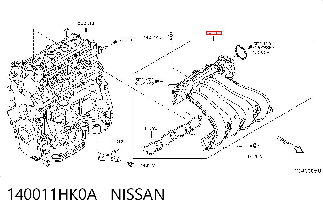 Comprar Colector de admisión Nissan JUKE F15 a bajo precio