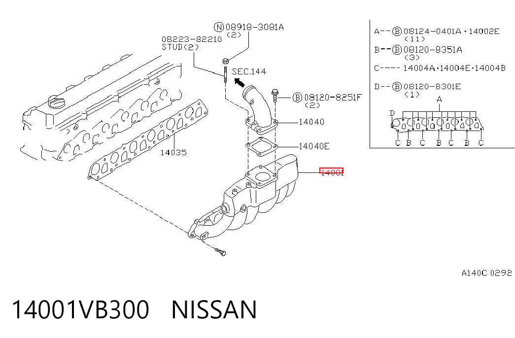 Comprar Colector de admisión Nissan Patrol Y61 a bajo precio