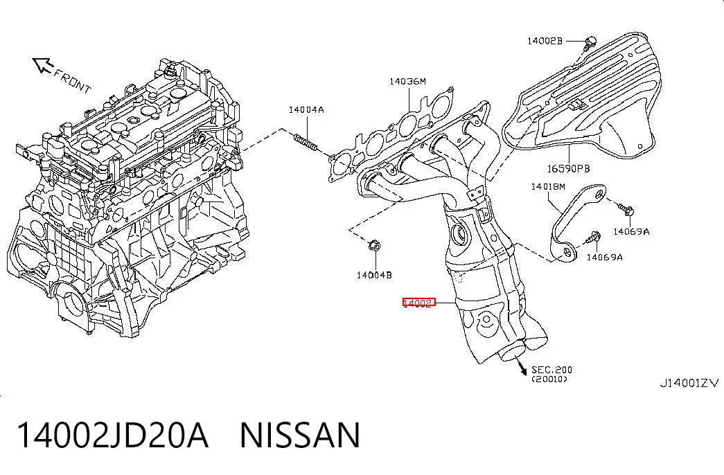 14002JD20A Nissan/Infiniti