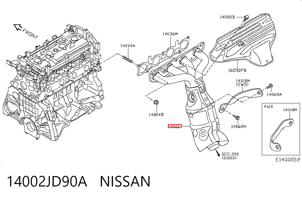 14002JD90A Nissan/Infiniti