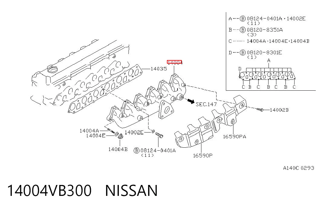 Comprar Colector de escape Nissan Patrol  Y61 a bajo precio