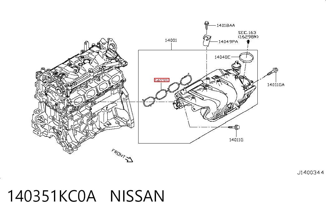 140351KC0A Nissan/Infiniti