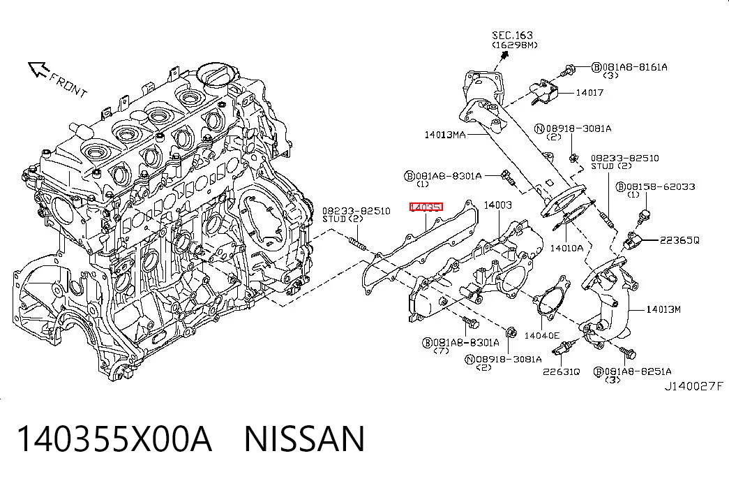140355X00A Nissan/Infiniti