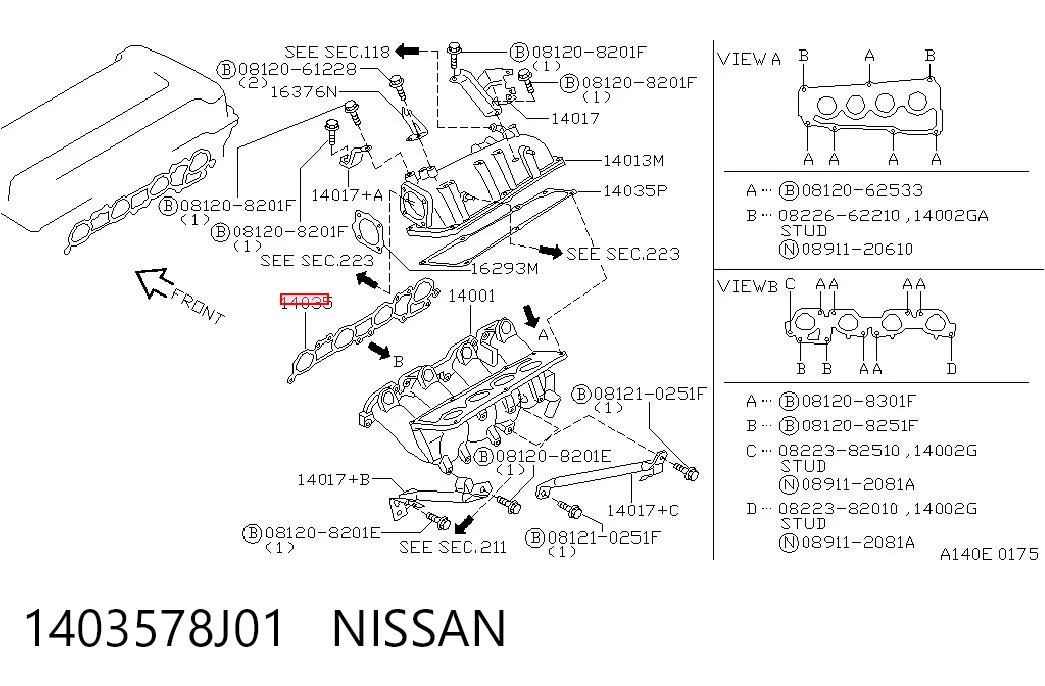 1403578J01 Nissan/Infiniti